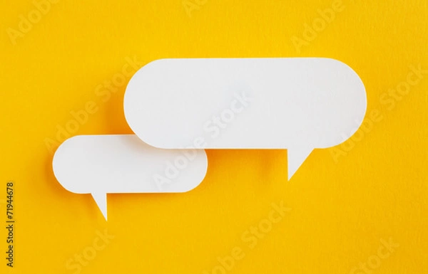 Obraz papierowe dymki