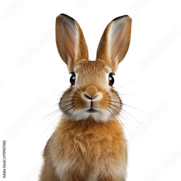 Obraz rabbit on a isolate white background close-up