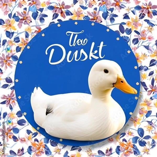 Obraz duck and ducklings