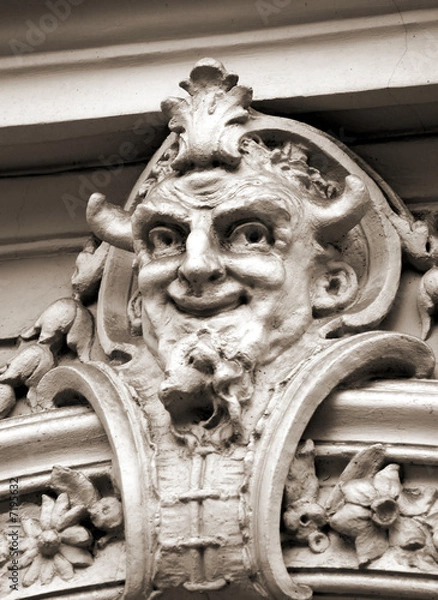 Obraz satyr bas-relief