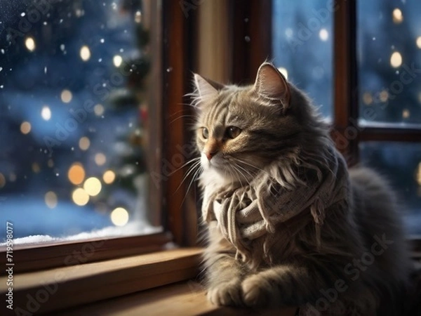 Fototapeta cat on the window
