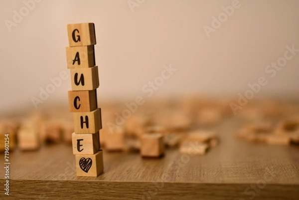 Obraz gauche en cubes