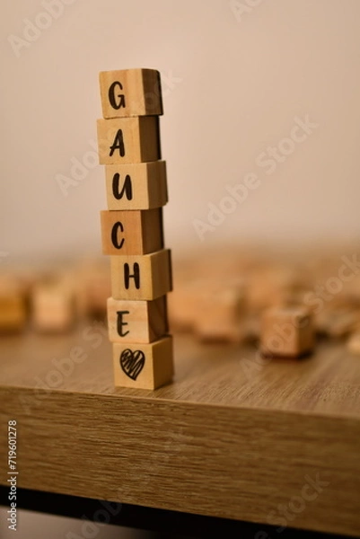 Obraz gauche en cubes