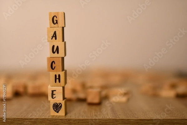 Obraz gauche en cubes