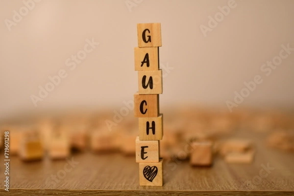 Obraz gauche en cubes