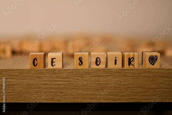 Obraz ce soir en cubes