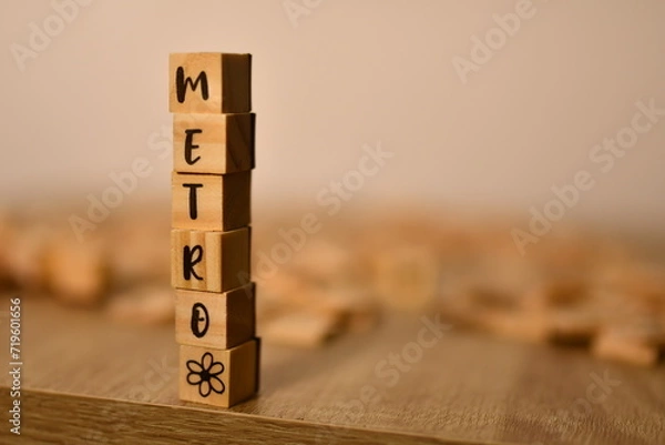 Obraz métro en cubes