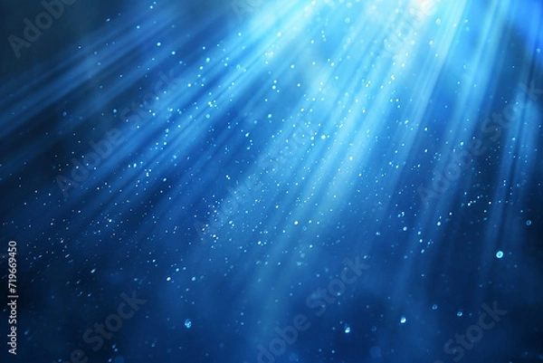 Obraz "Blue Lights Rays - Subtle Scene Background"

