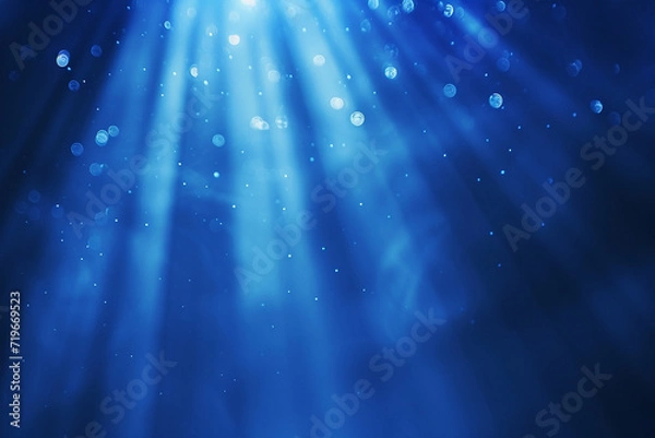 Obraz "Blue Lights Rays - Subtle Scene Background"

