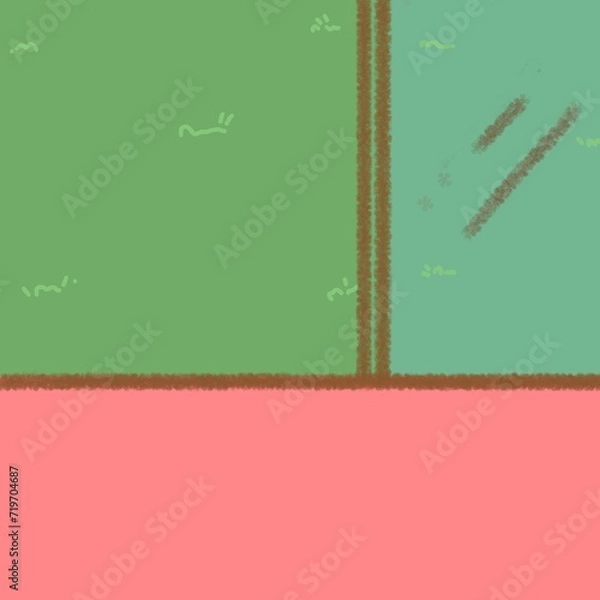 Obraz Glass door open with background 