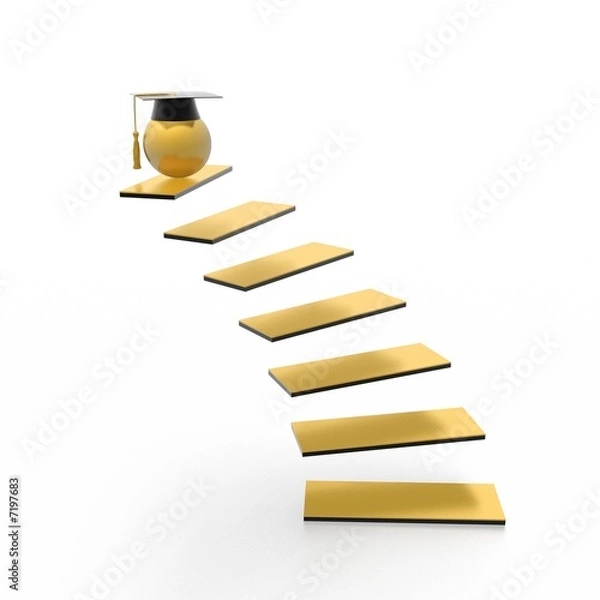 Obraz education stairway