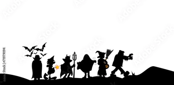 Fototapeta spacer halloweenowy