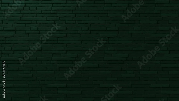Fototapeta Brick pattern green background