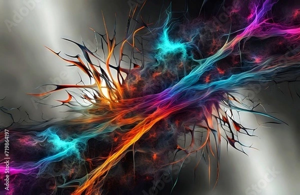 Fototapeta abstract background with lines