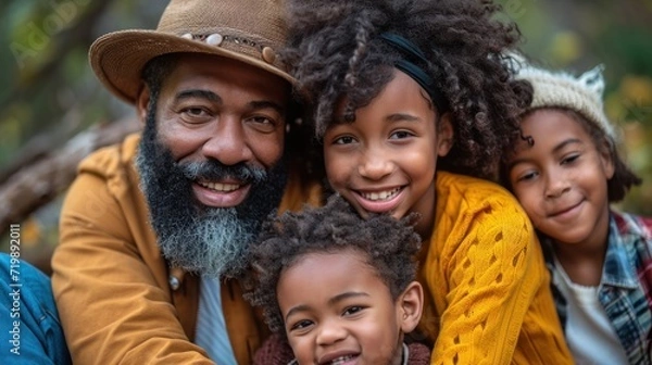 Fototapeta diverse family It is aimed at children under 6 years of age and their parents between 25 and 40 years of age.