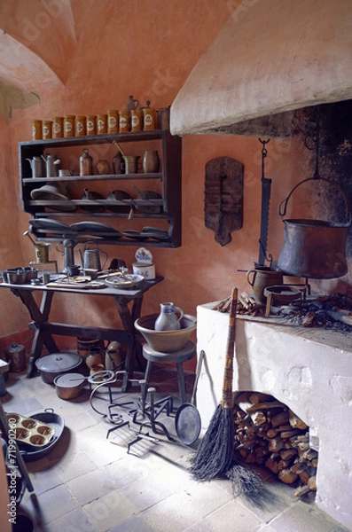 Fototapeta Mittelalterliche Küche