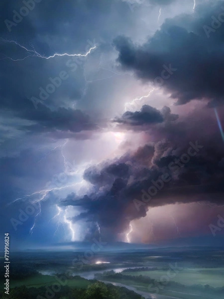 Fototapeta Generative AI Hurricane