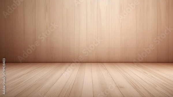 Obraz Wood table background texture. Empty space for display product. Parquet floor with Generative Ai.