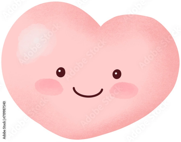 Obraz Peachy Smiley Heart