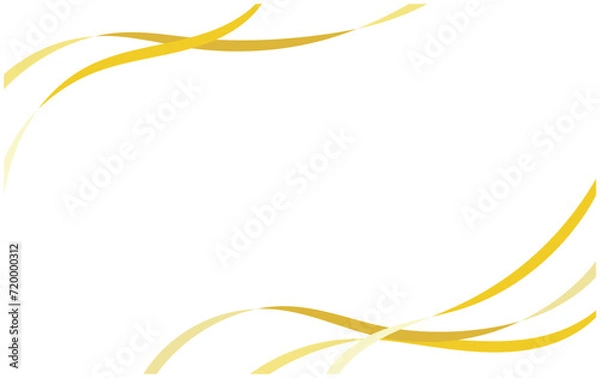 Obraz シンプルな流れるようなリボンのフレーム背景