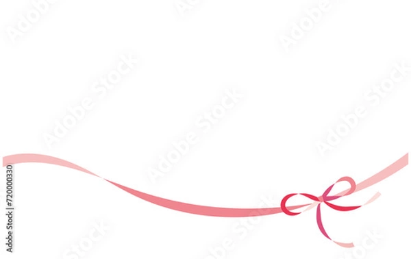 Fototapeta リボン飾りの背景フレーム