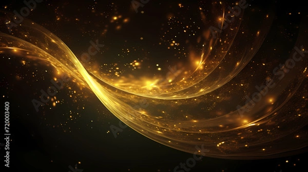 Fototapeta Featuring stunning soft bokeh lights and shiny elements. Abstract festive and new year background