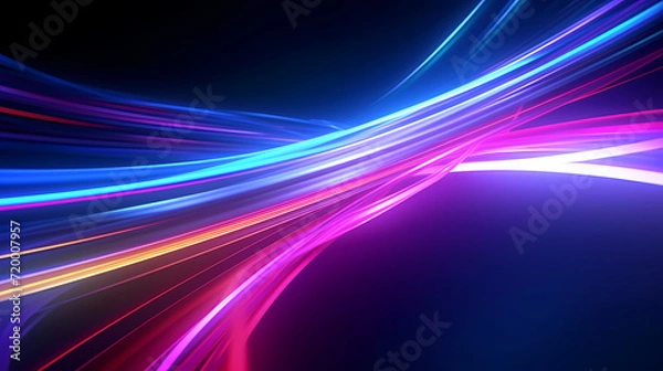 Obraz Glitter lights background banner. Colorful abstract background with glitter