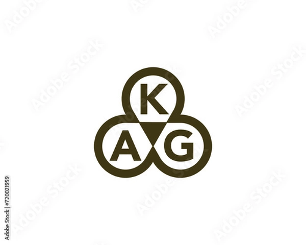 Fototapeta AKG Logo design vector template