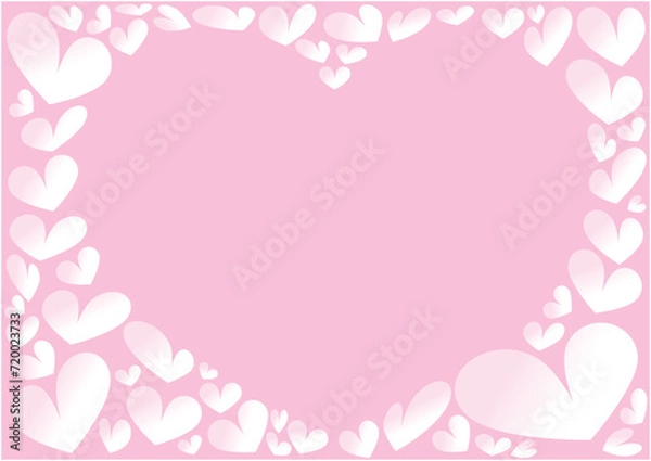 Fototapeta ハートがのデザインの背景イラスト素材