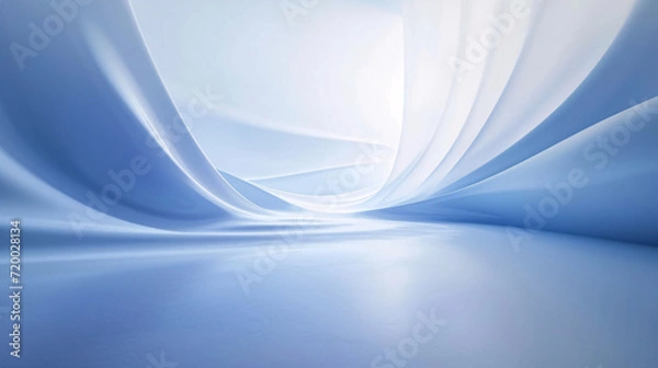 Fototapeta Waves on blue water, seamless liquid texture background