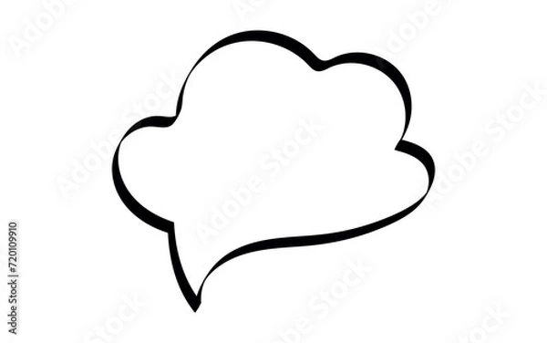 Fototapeta animated bubbles for chat. chat. a chat bubble. bubble. to write. text. thoughts. think. lettering. doodle.