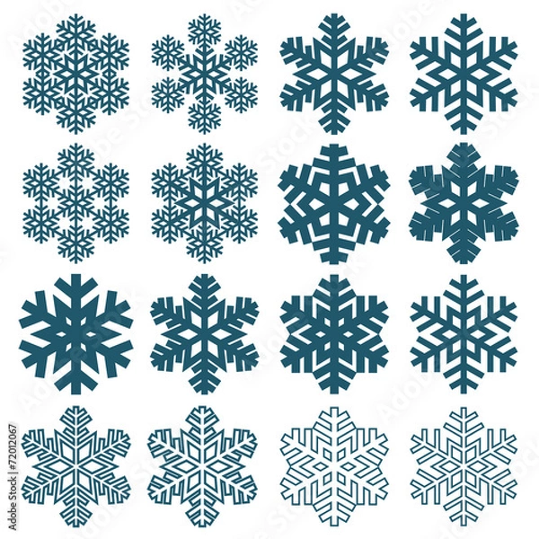 Obraz Decorative abstract snowflake.