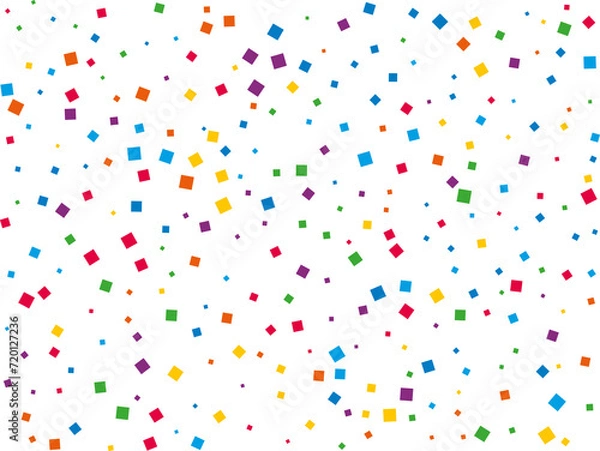 Fototapeta Christmas Rainbow Square Confetti