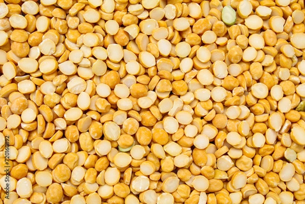 Obraz Split chickpeas or chana dal close-up view 