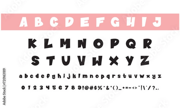 Fototapeta Alphabet letters font set. Classic patterns, custom logos, poster. Typographic classic style font, vector illustration	