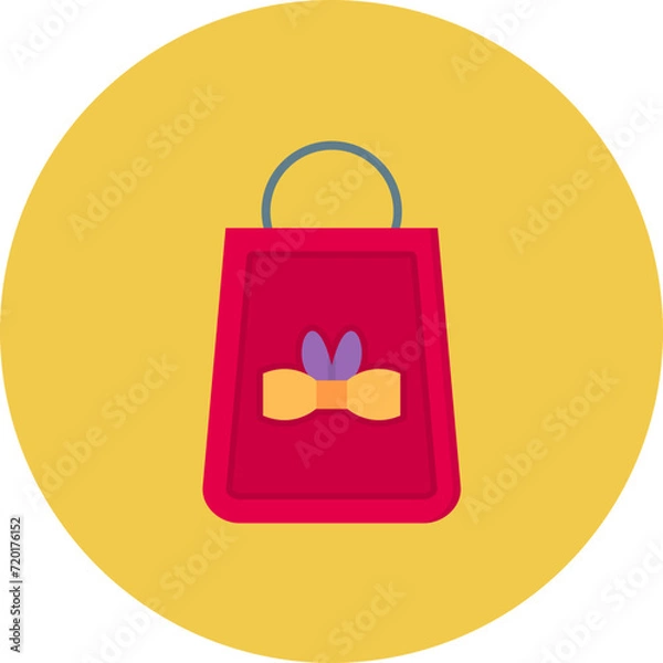 Fototapeta Shopping Bag icon vector image. Can be used for Shopping and Ecommerce.