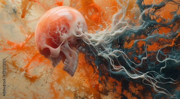 Fototapeta red and yellow