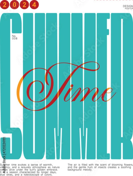 Fototapeta Poster Modern Aesthetic Color Simple