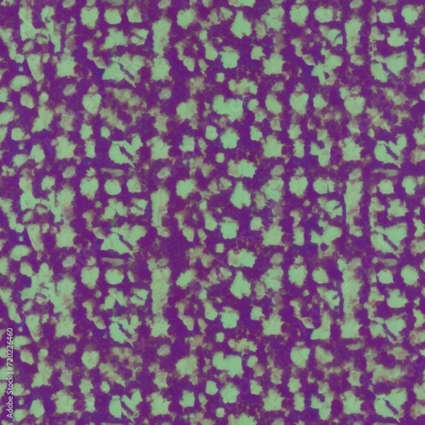 Fototapeta Teal Splashes on Dark Mosaic. Dark mosaic pattern with teal splash highlights and texture.