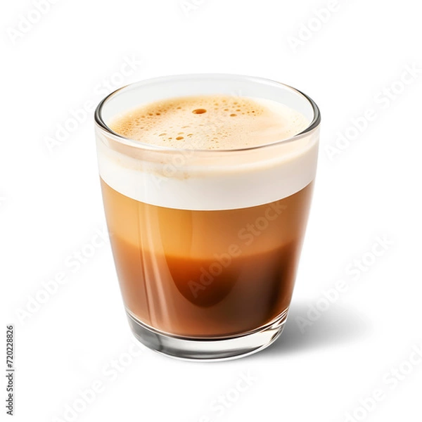 Fototapeta Coffee cup isolated on white background. Generative Ai.