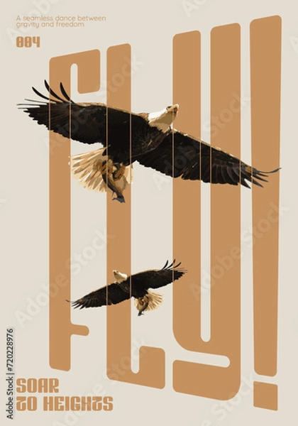 Fototapeta Poster Modern Aesthetic Color Simple