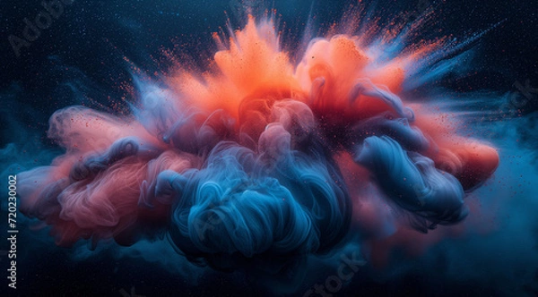 Fototapeta hand and fire