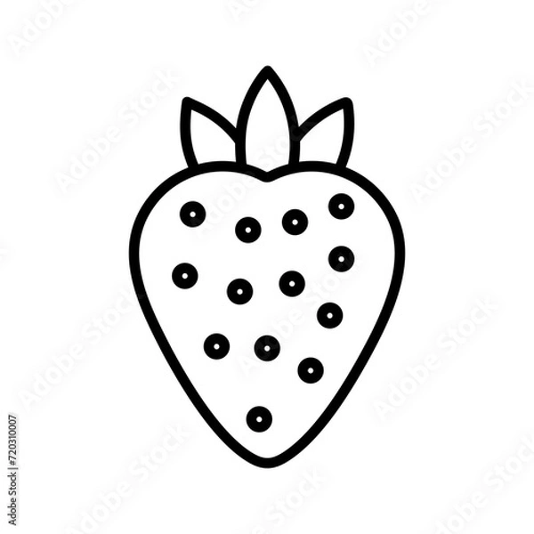 Fototapeta Strawberry Vector Icon