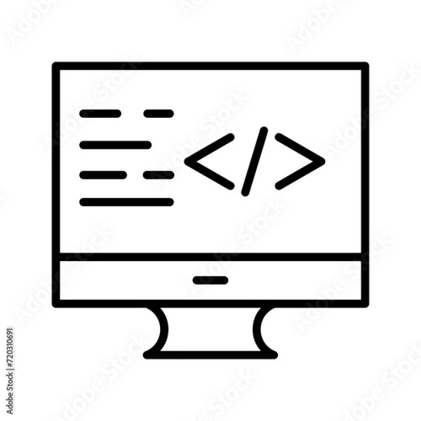 Fototapeta monitor with mouse