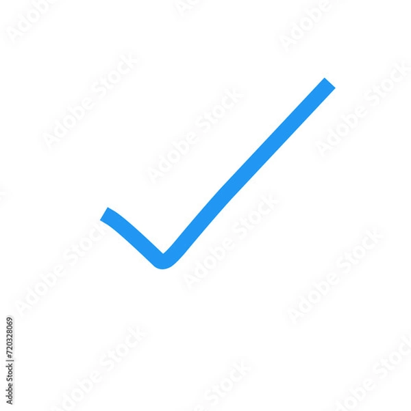 Obraz Blue Check Mark