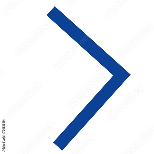 Fototapeta blue arrow isolated on white background