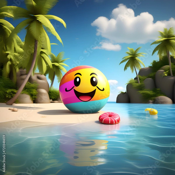 Fototapeta beach ball