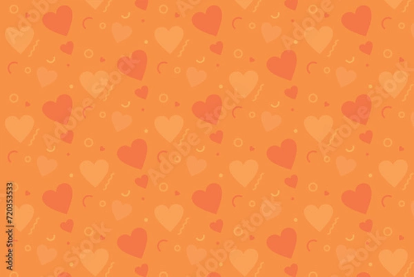 Obraz Heart pattern, Valentine's Day seamless pattern, Valentine's Day background.
