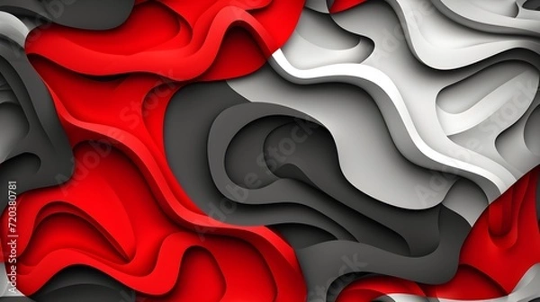 Fototapeta 3D Red paint abstract color texture wallpaper background.