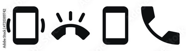 Obraz phone call icon ser